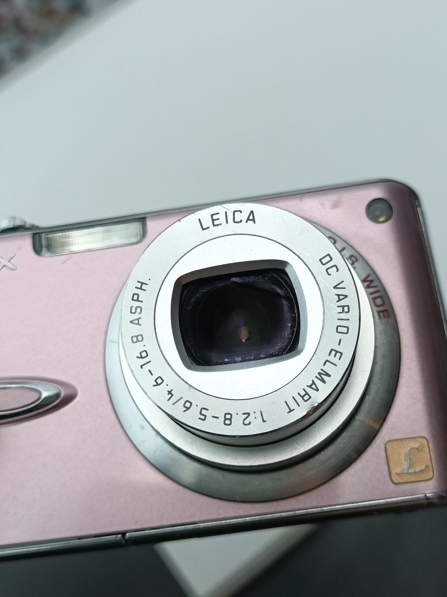 Used Panasonic Lumix DMC-FX01 pink Digital Camera (No charger)