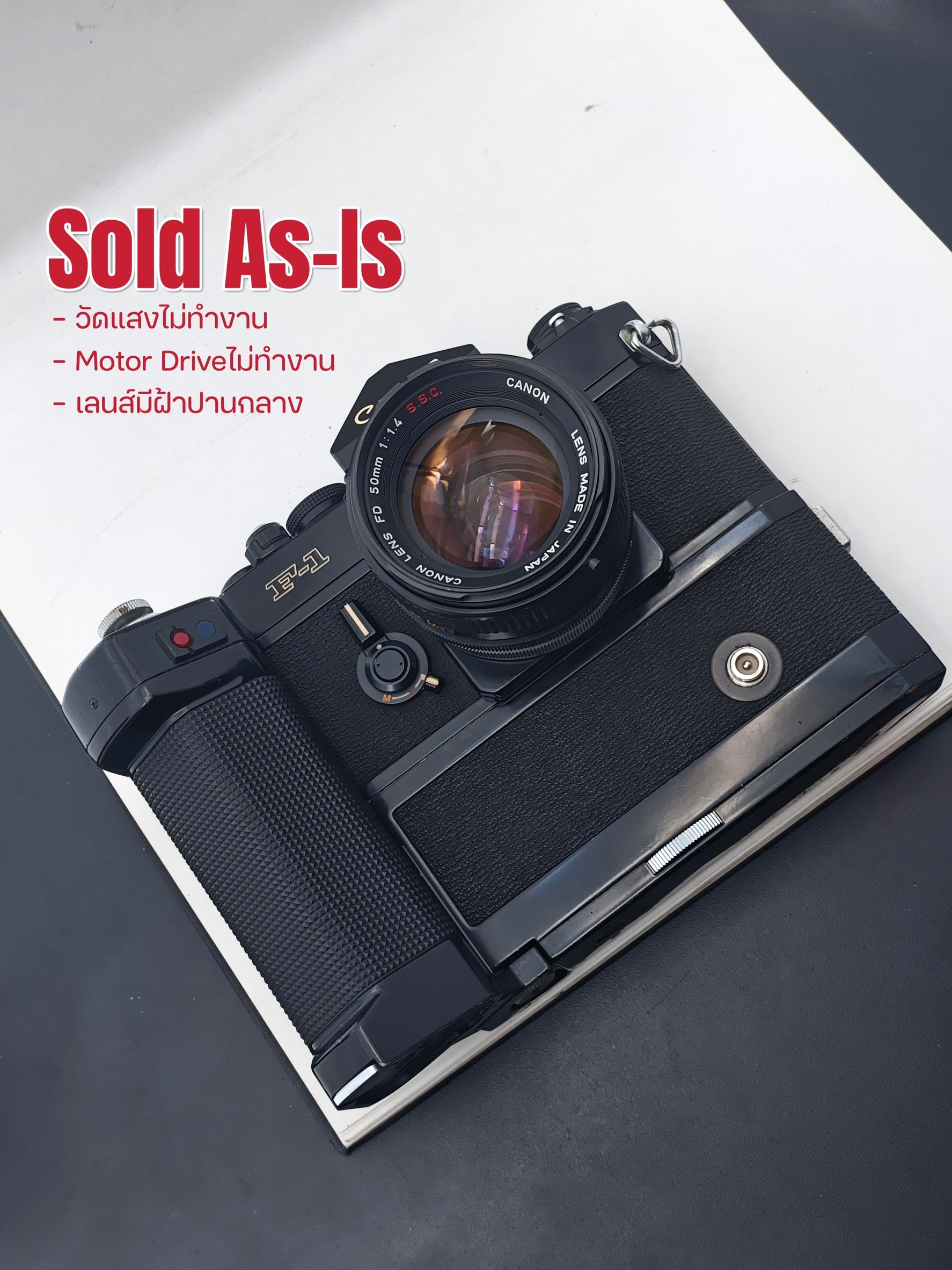 Sold As-Is] Canon F-1 with Canon FD 50mm F1.4 S.S.C. – UNIT CAMERA