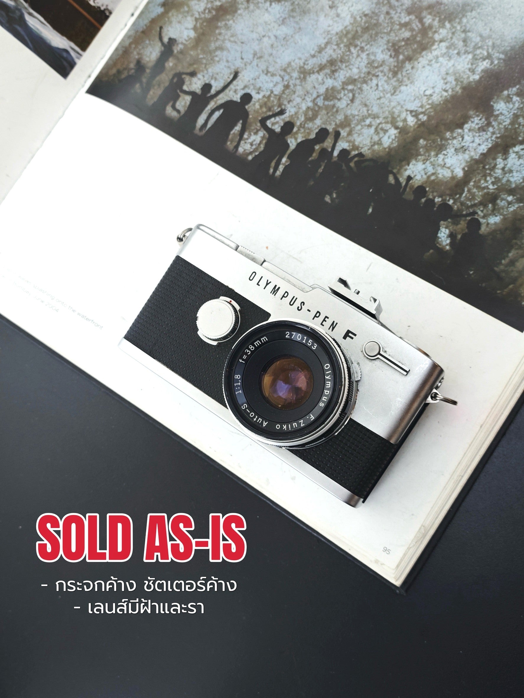 Sold As-Is] Olympus-Pen FV with Olympus F.Zuiko Auto-S 38mm F1.8