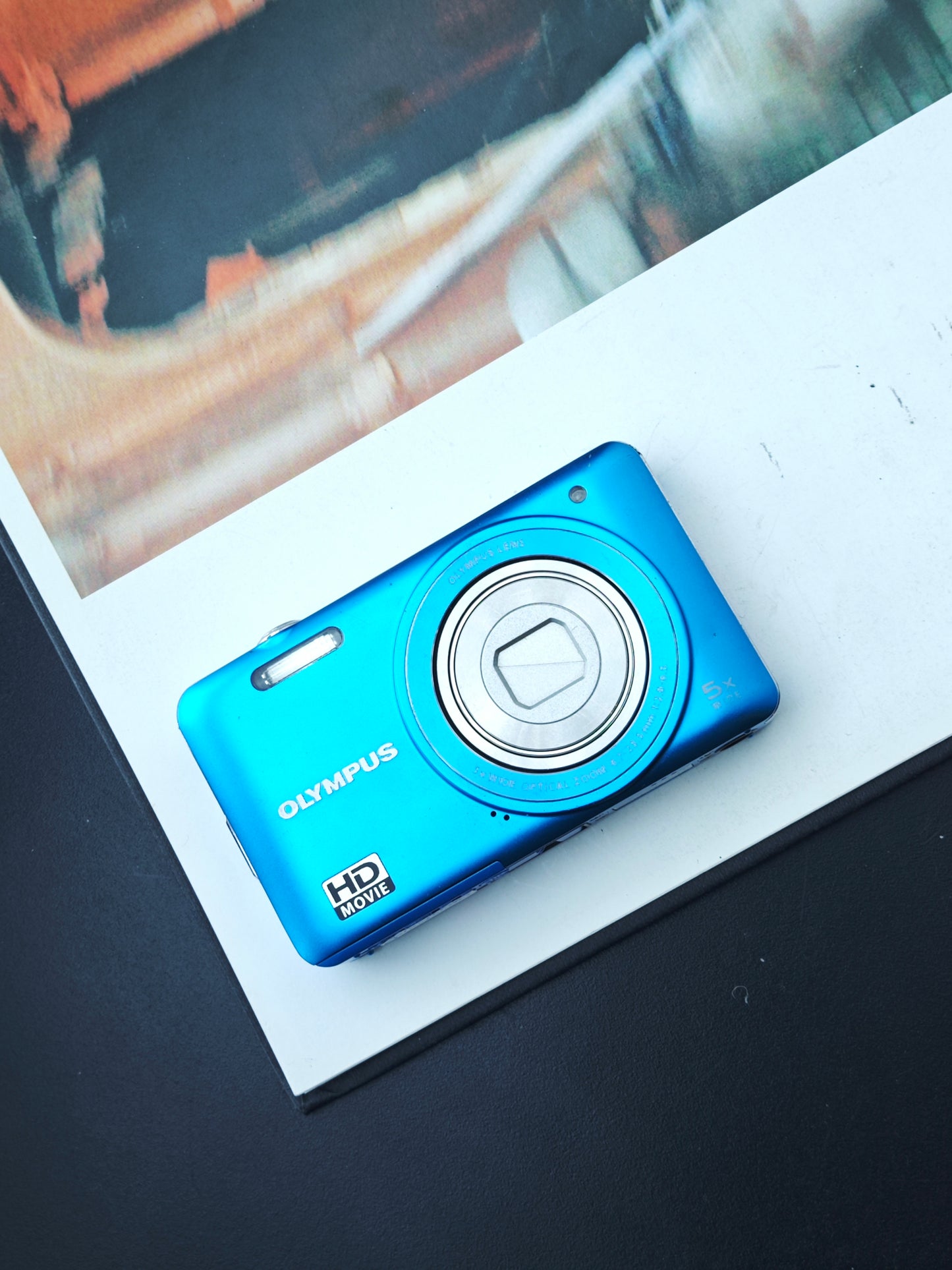 *READ* Used Olympus VG-140 blue Digital Camera [No charger]