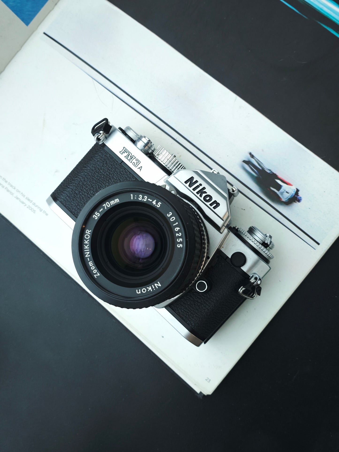 Nikon FM3A silver with Zoom-Nikkor 35-70mm F3.3-4.5