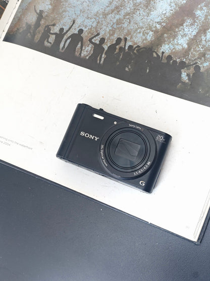 Used Sony Cyber Shot DSC-WX350 black Digital Camera [JPN only, No charger] #0319497