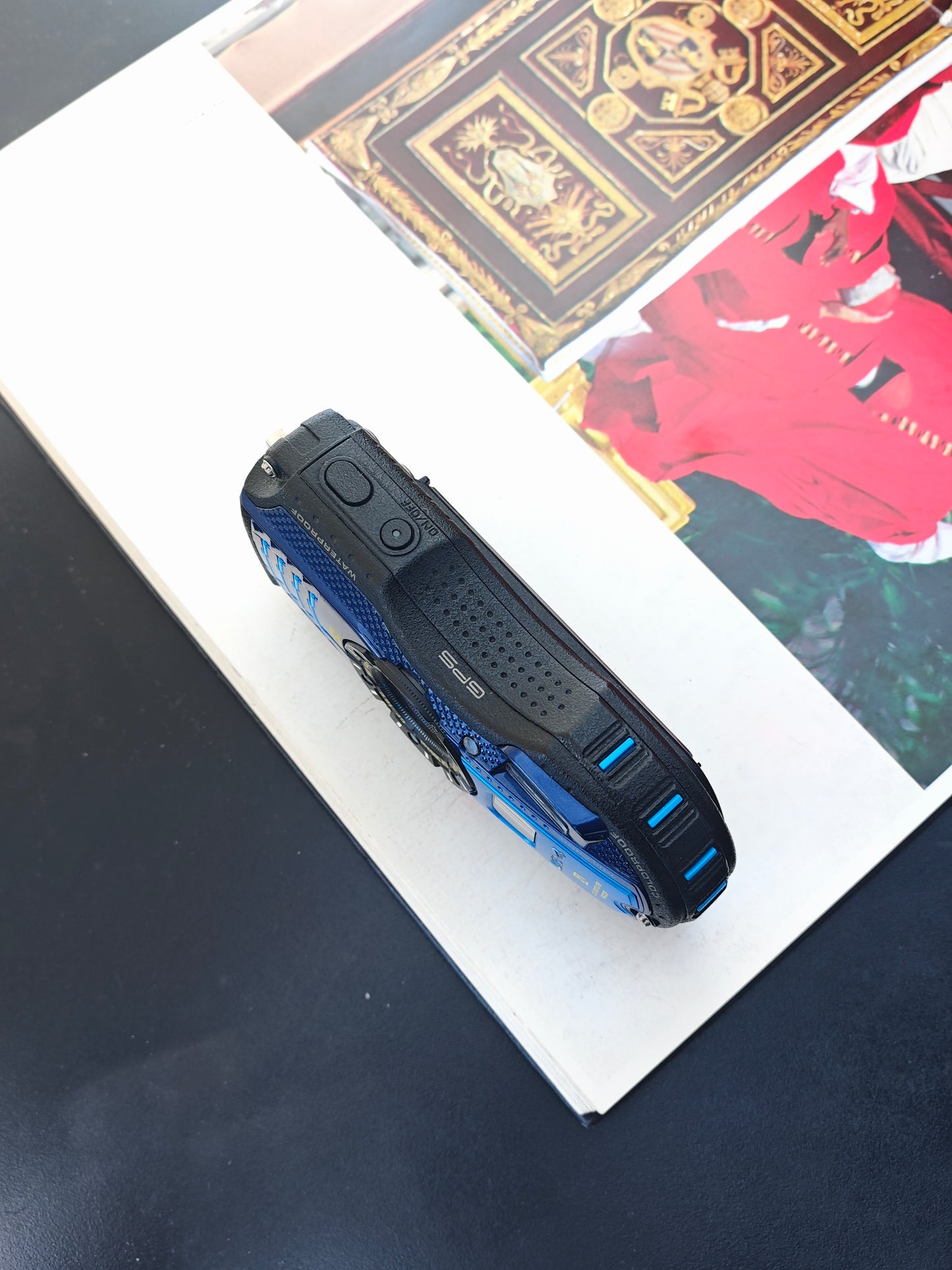 Used Ricoh WG-4 blue Digital Camera [No charger]