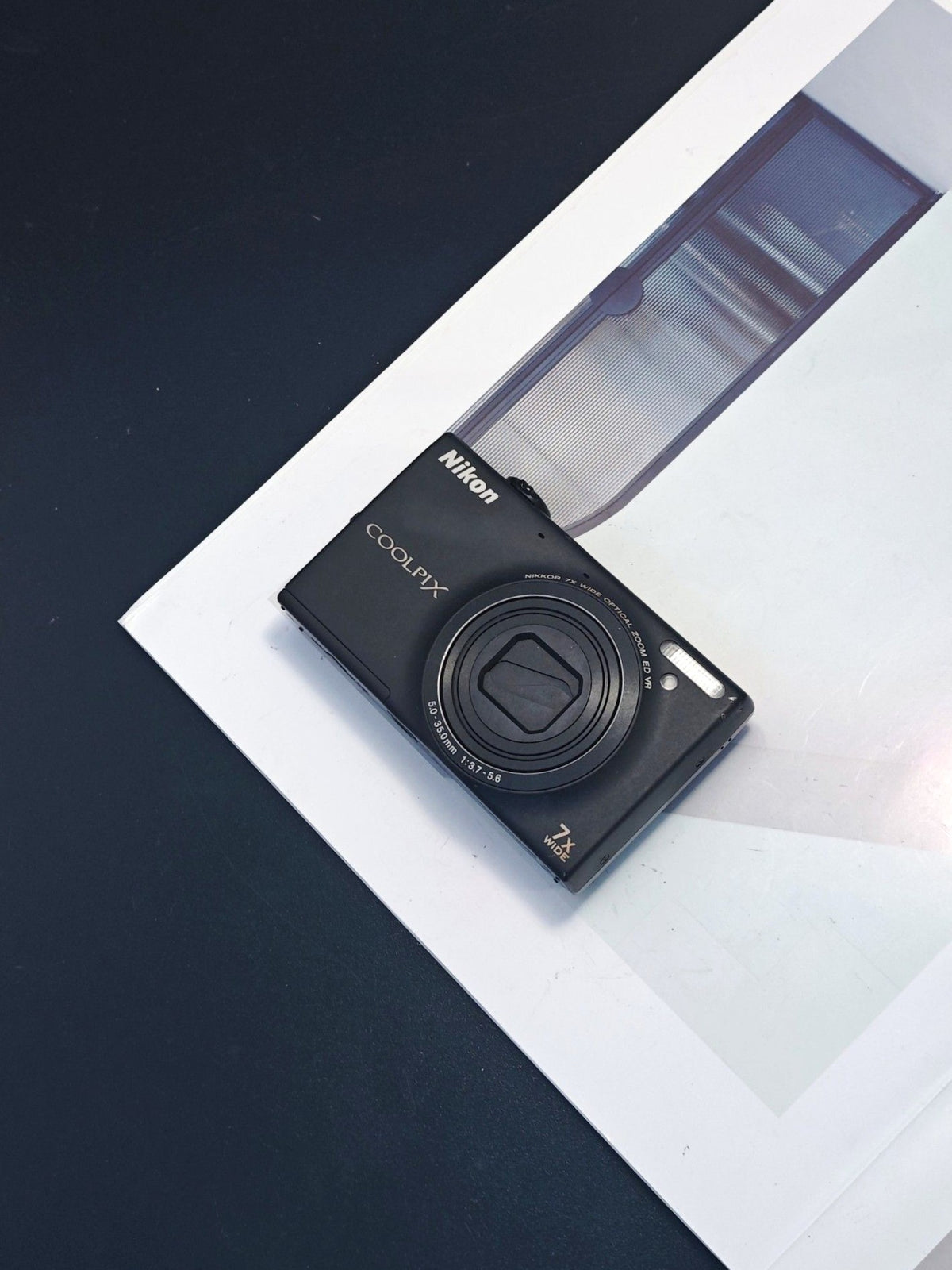 Used Nikon Coolpix S6100 black Digital Camera [No charger]