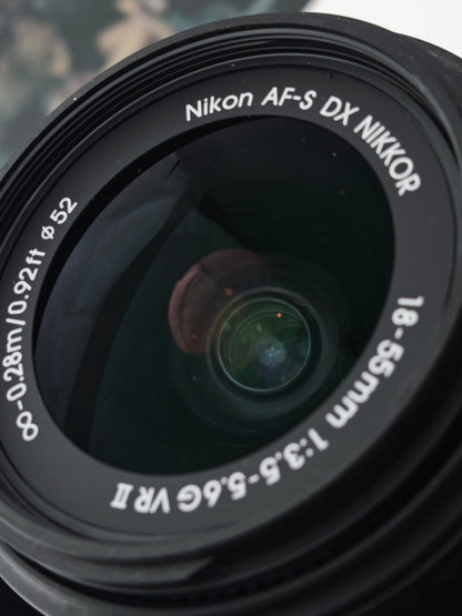 Used Nikon D5500 with Nikon DX VR AF-S 18-55mm F3.5-5.6 G II Digital Camera