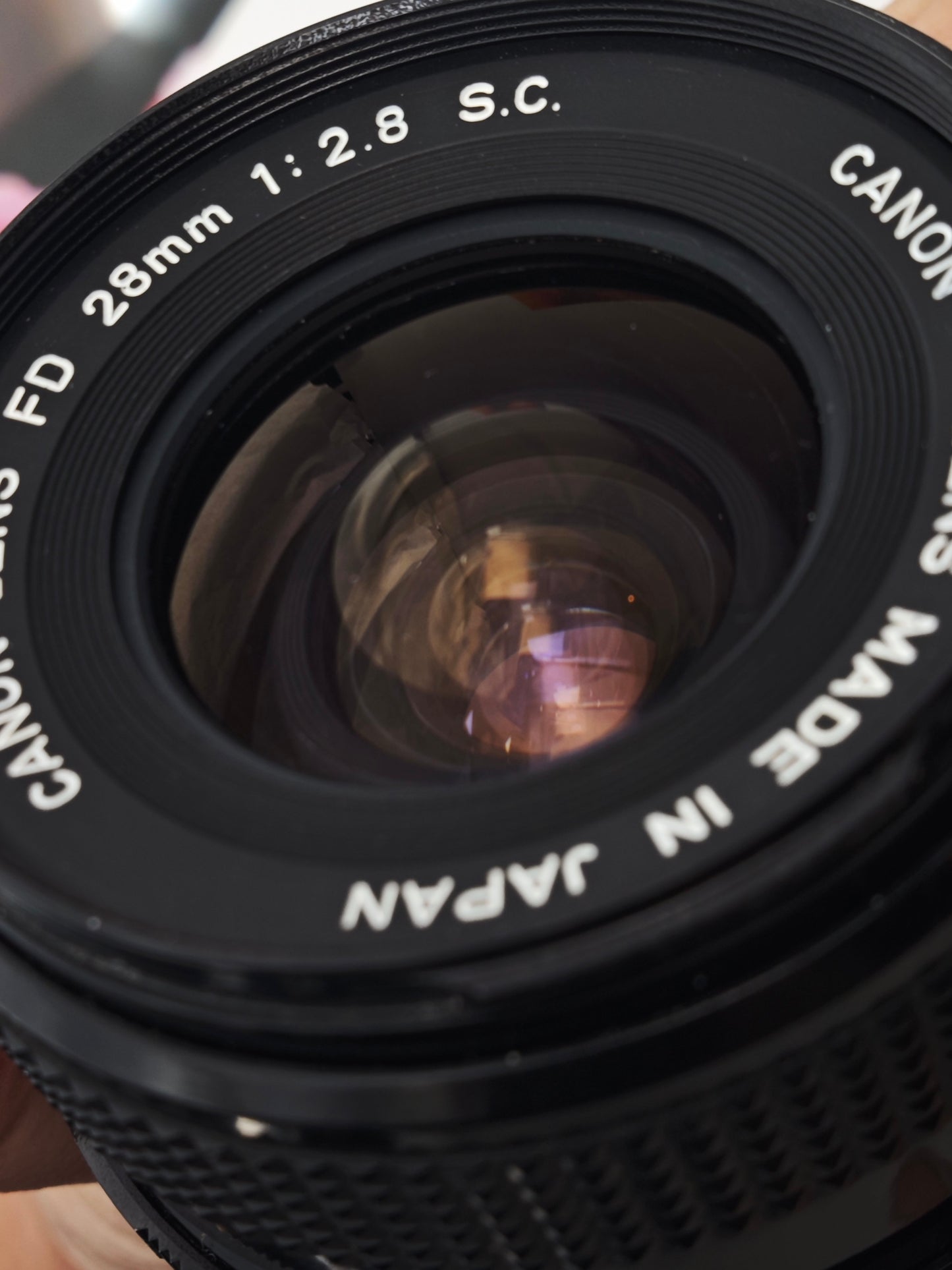 Canon Lens FD 28mm F2.8 S.C.