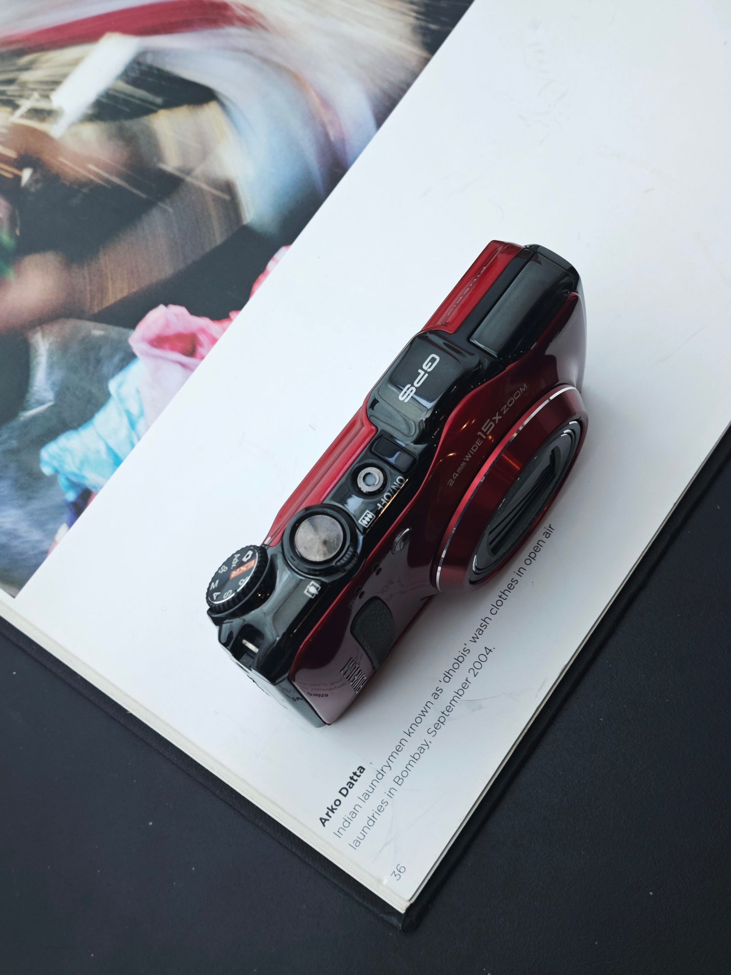 Used FujiFilm Finepix F550 EXR red Digital Camera [No charger]