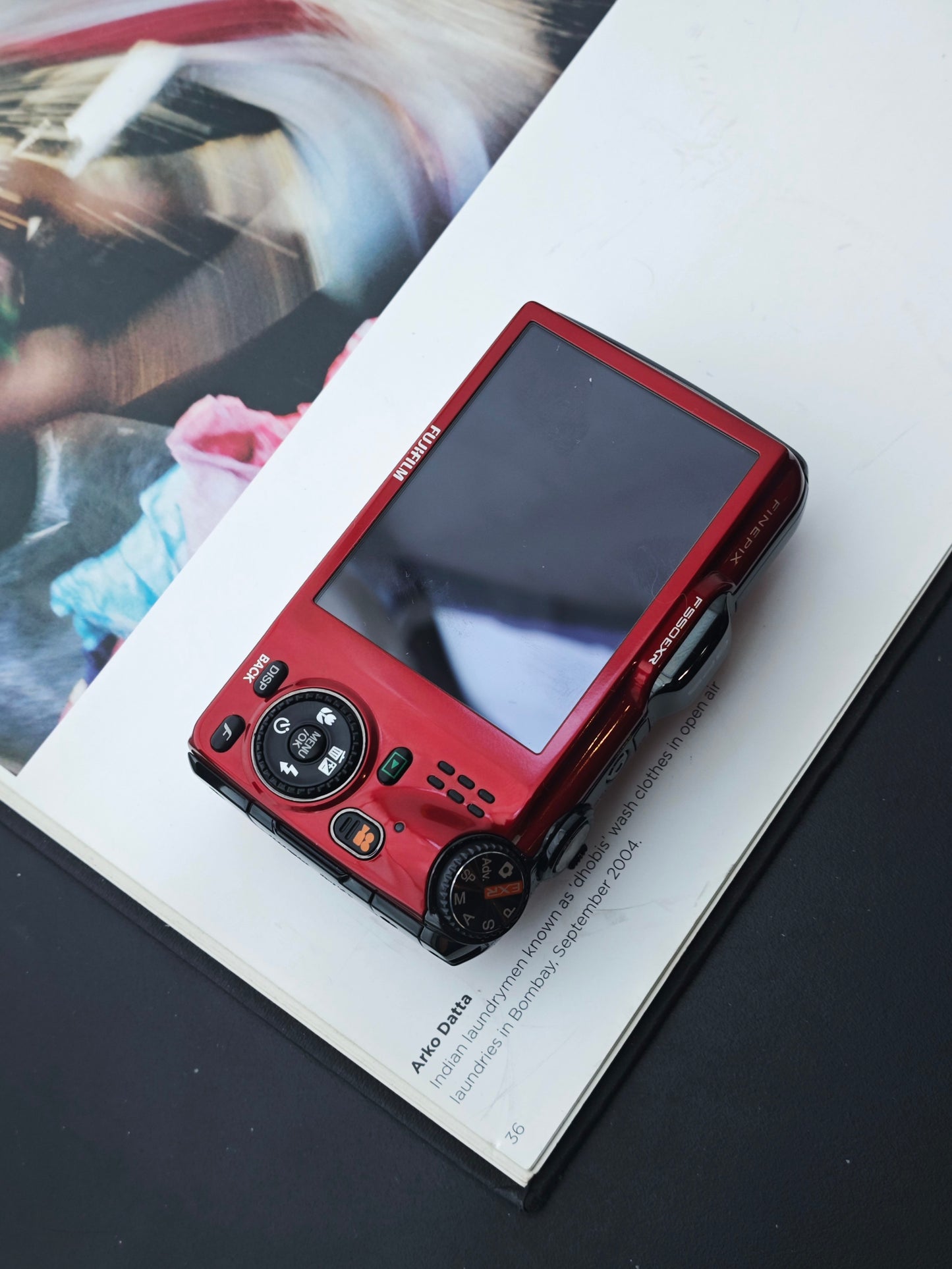 Used FujiFilm Finepix F550 EXR red Digital Camera [No charger]