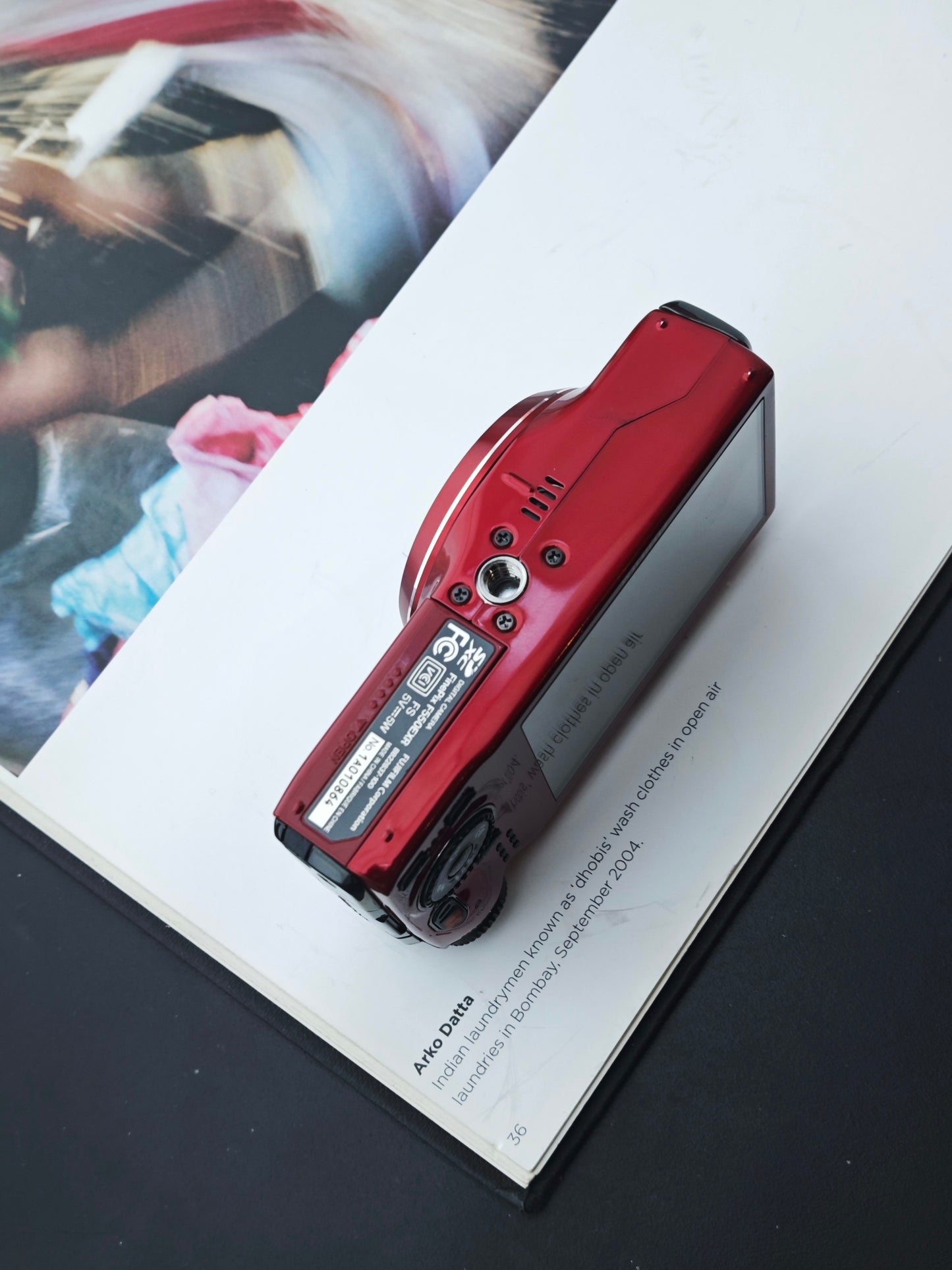 Used FujiFilm Finepix F550 EXR red Digital Camera [No charger]