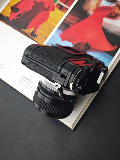 Canon AE-1 black with Canon Lens FD 50mm F1.4 S.S.C.