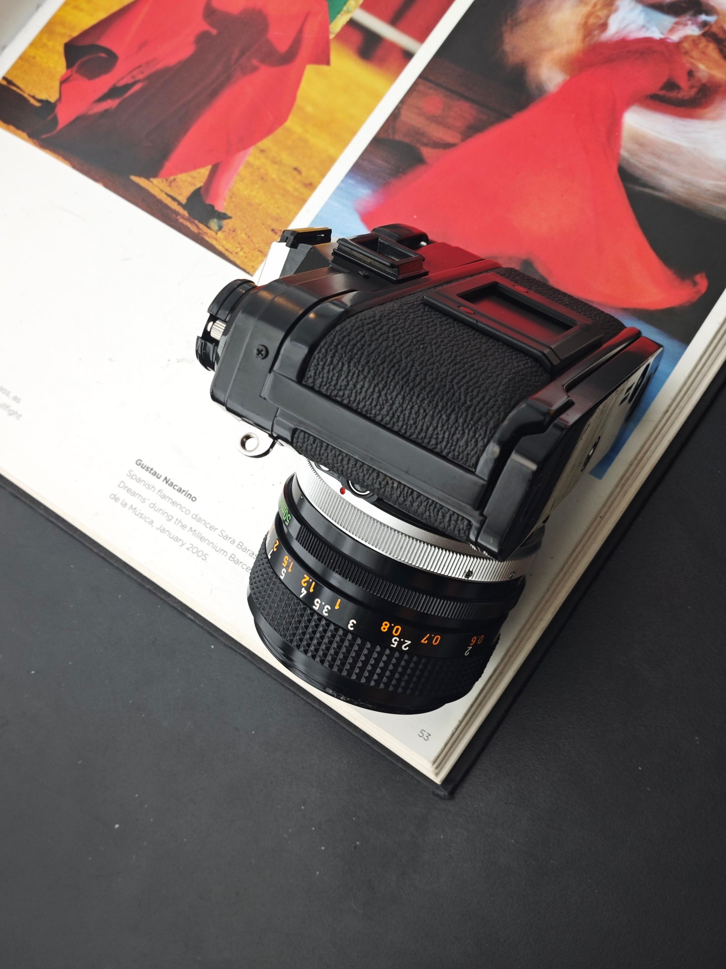 Canon AE-1 black with Canon Lens FD 50mm F1.4 S.S.C.