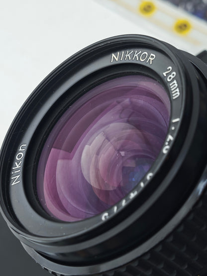 Nikon F3 with Nikon Nikkor 28mm F2.8 Ai-S