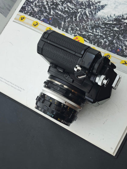 Nikon FE black with Nikon Nikkor-H Auto 28mm F3.5