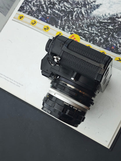 Nikon FE black with Nikon Nikkor-H Auto 28mm F3.5