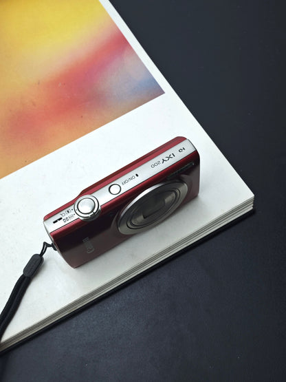 Used Canon IXY 200 red Digital Camera [No charger]