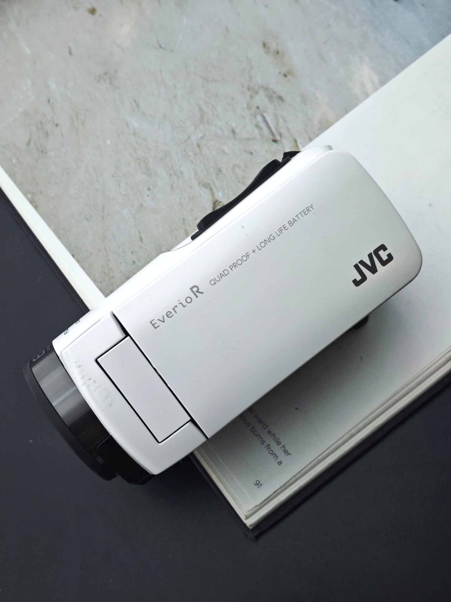 Used JVC Everio P GZ-R470-W Handycam [No charger]