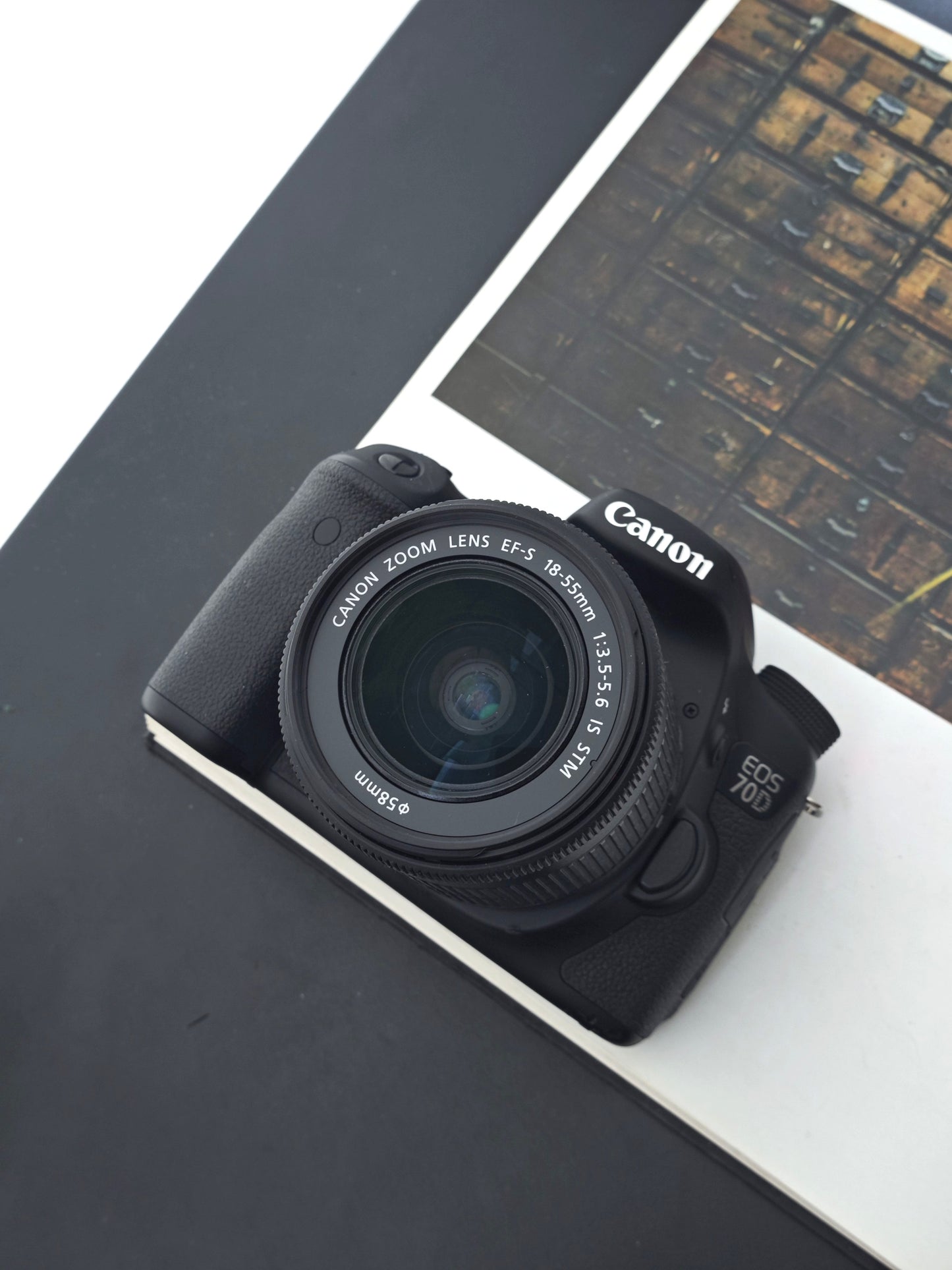 Used Canon EOS 70D with Double Zoom Kit Digital Camera