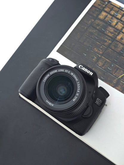 Used Canon EOS 70D with Double Zoom Kit Digital Camera