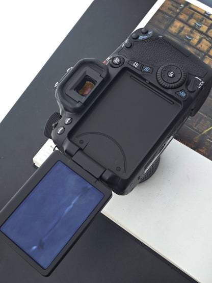 Used Canon EOS 70D with Double Zoom Kit Digital Camera