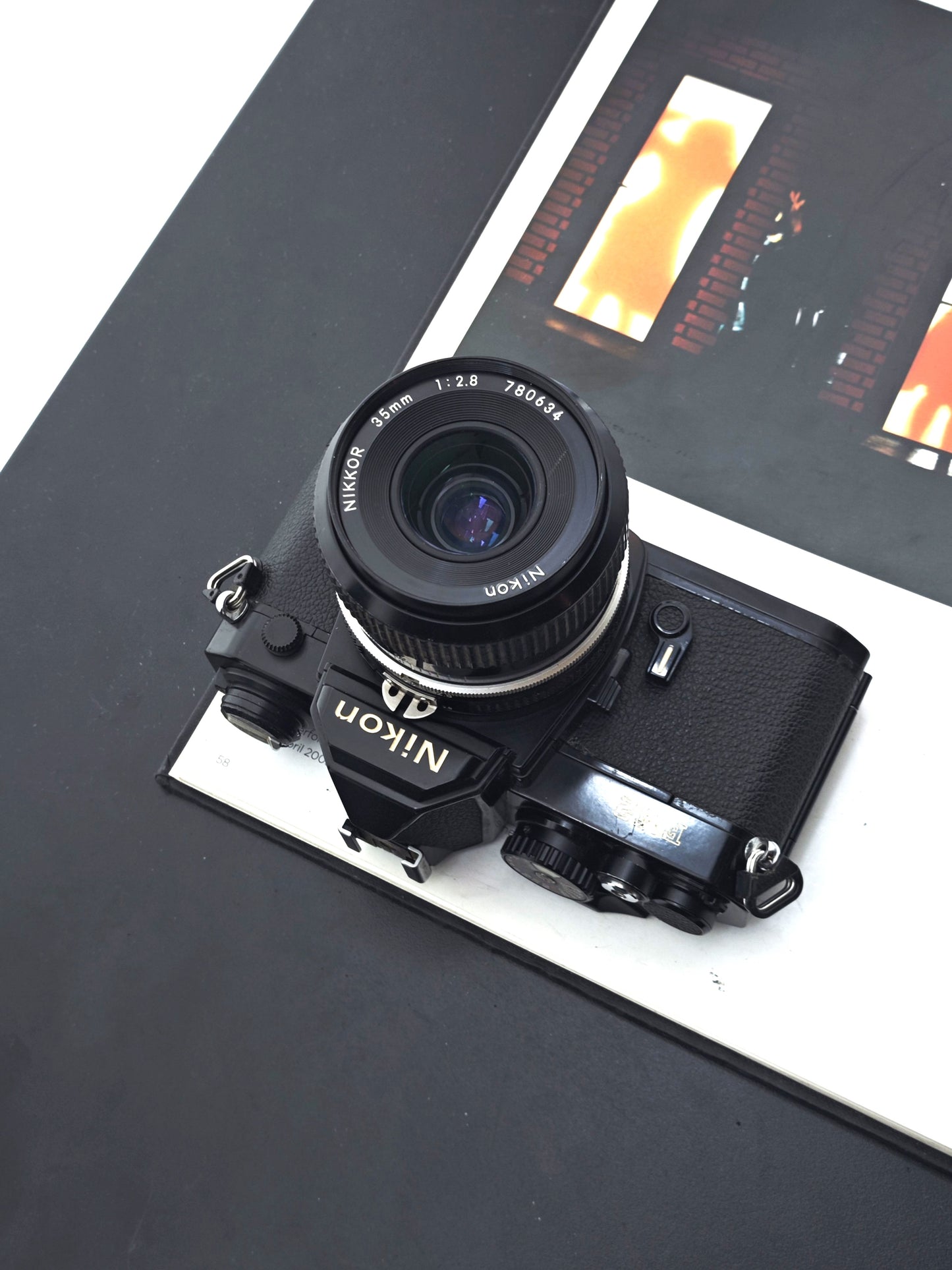 Nikon FM2 black with Nikon Nikkor 35mm F2.8 Ai