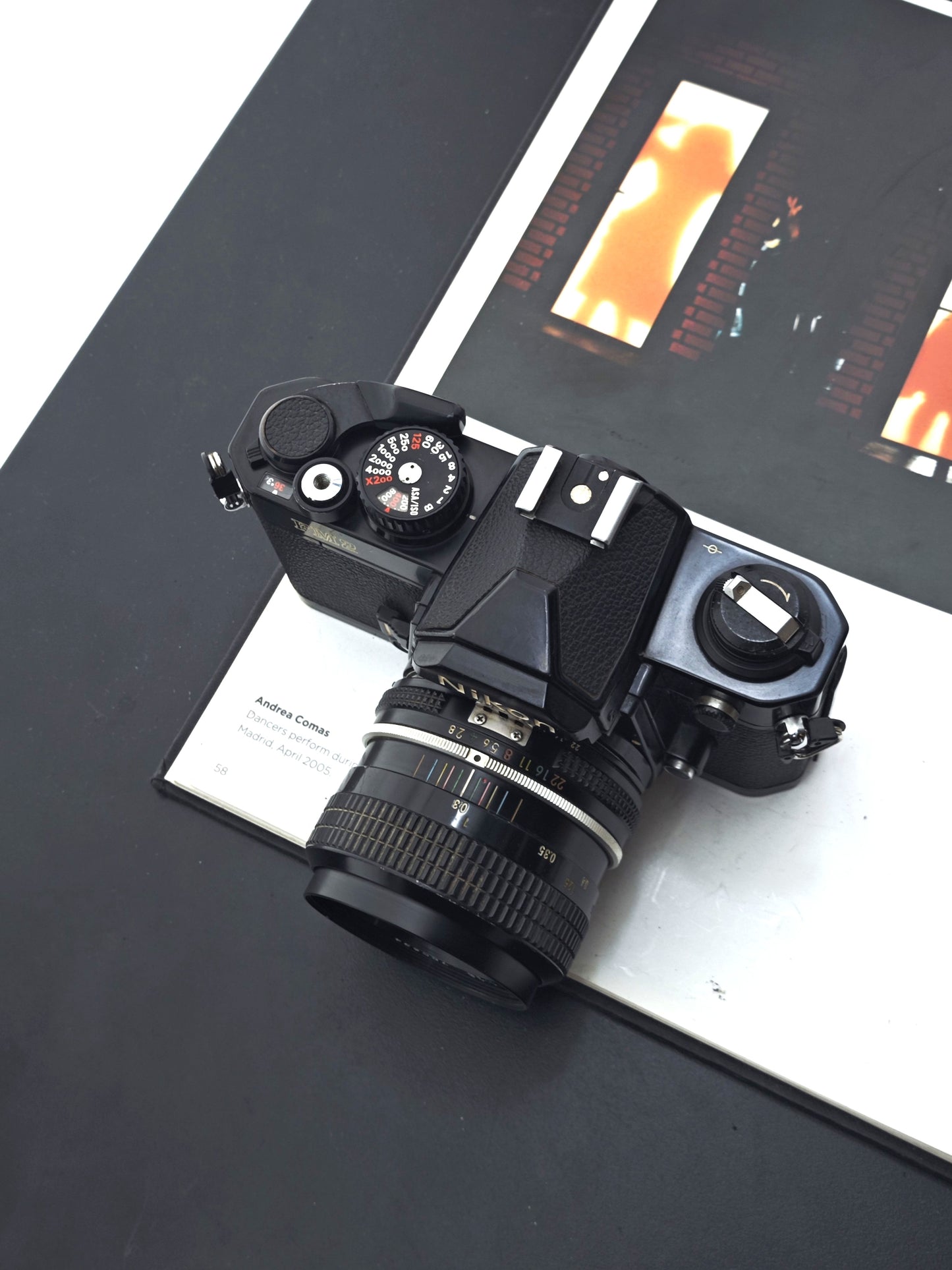 Nikon FM2 black with Nikon Nikkor 35mm F2.8 Ai