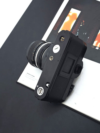 Nikon FM2 black with Nikon Nikkor 35mm F2.8 Ai