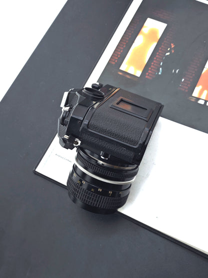 Nikon FM2 black with Nikon Nikkor 35mm F2.8 Ai