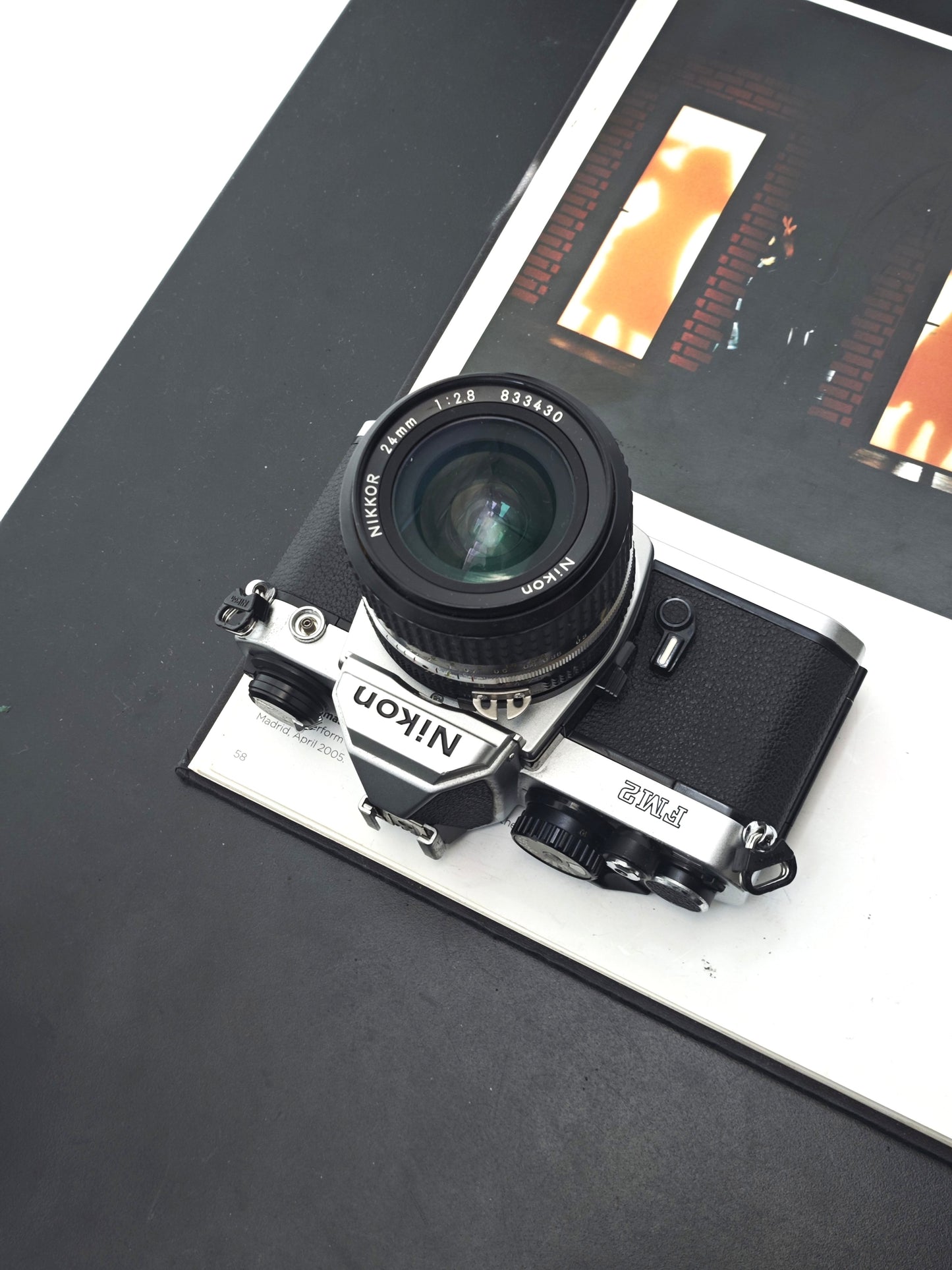 Nikon FM2 N8 silver with Nikon Nikkor 24mm F2.8 Ai-S