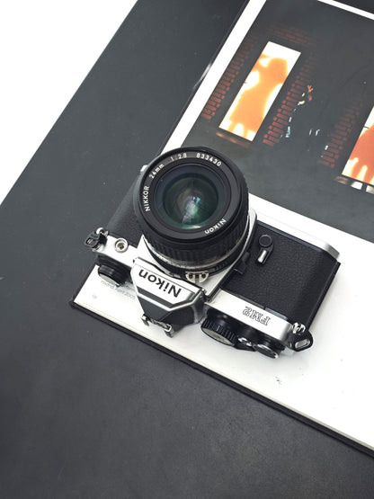 Nikon FM2 N8 silver with Nikon Nikkor 24mm F2.8 Ai-S