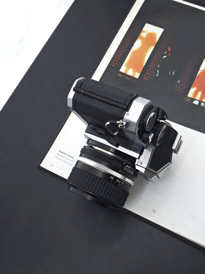 Nikon FM2 N8 silver with Nikon Nikkor 24mm F2.8 Ai-S