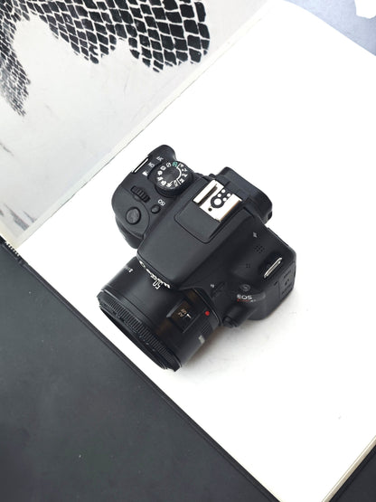 Used Canon EOS Kiss X7 with EF 50mm F1.8 II Digital Camera #071074004605