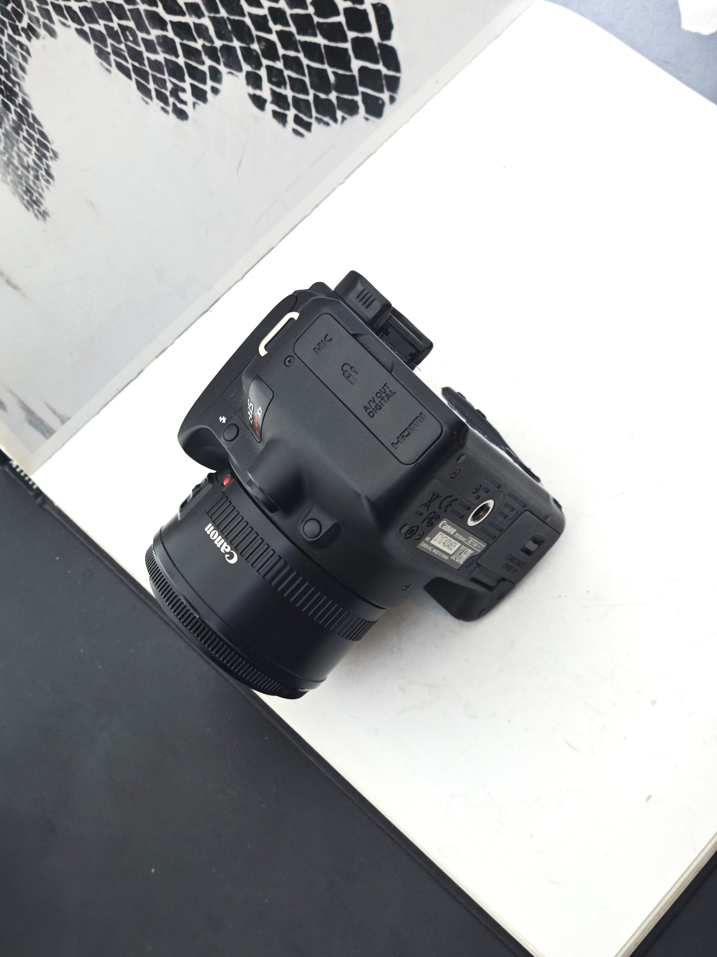 Used Canon EOS Kiss X7 with EF 50mm F1.8 II Digital Camera #071074004605