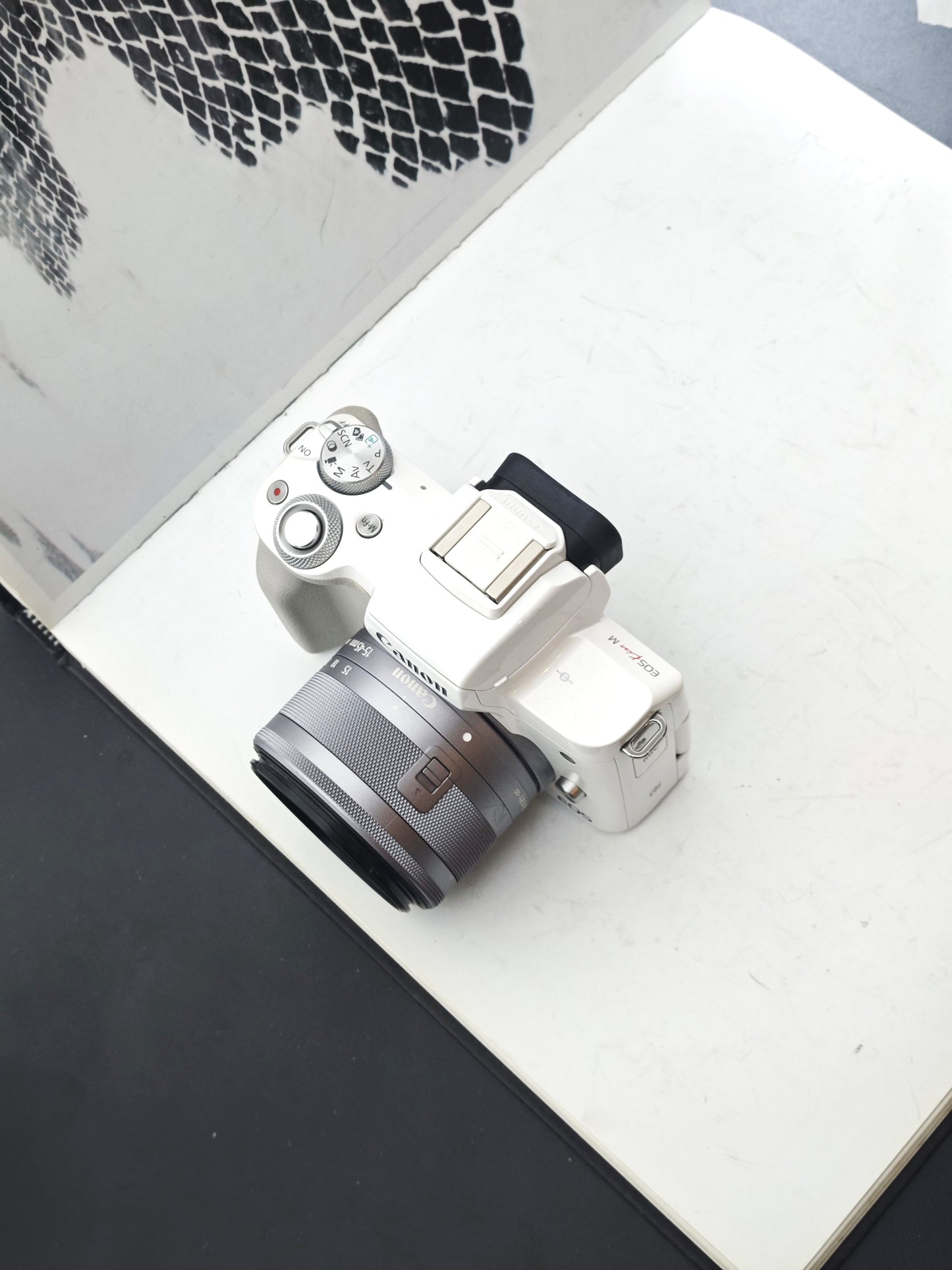 Used Canon EOS Kiss M with 3 lenses Digital Camera