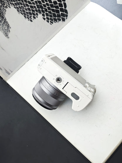 Used Canon EOS Kiss M with 3 lenses Digital Camera