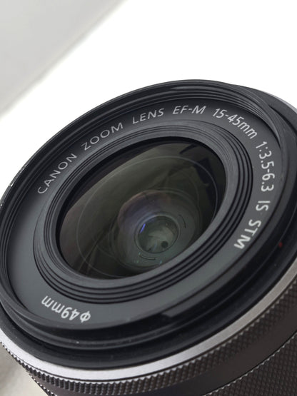 Used Canon EOS Kiss M with 3 lenses Digital Camera