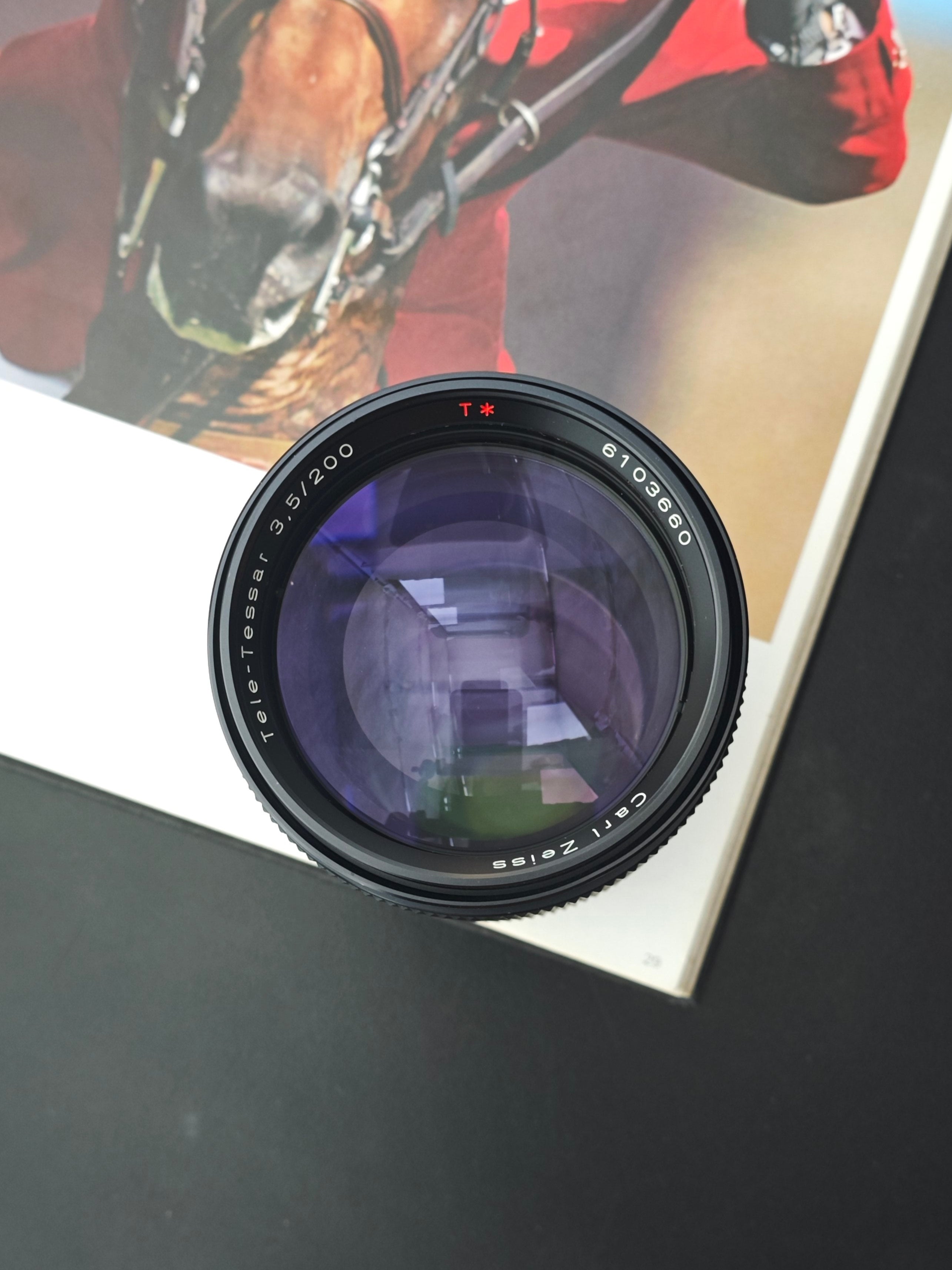 CONTAX Carl Zeiss Tele−Tessar 3.5/200 EXC5＋ ] Contax Carl Zeiss