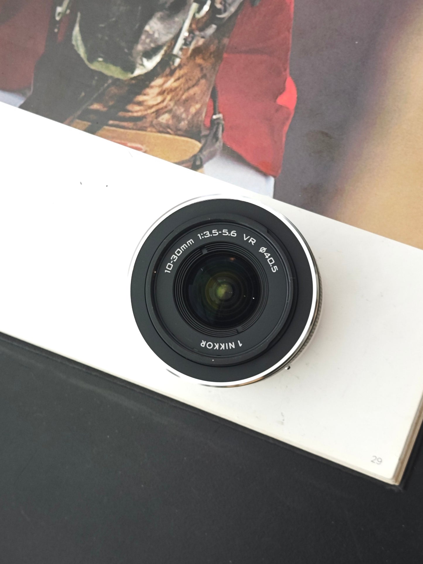 Used Nikon 1 J1 white with 10-30mm F3.5-5.6, 30-110mm F3.8-5.6