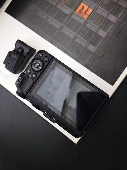 Used Canon EOS M3 with Double Zoom EVF Kit Digital Camera (with box)