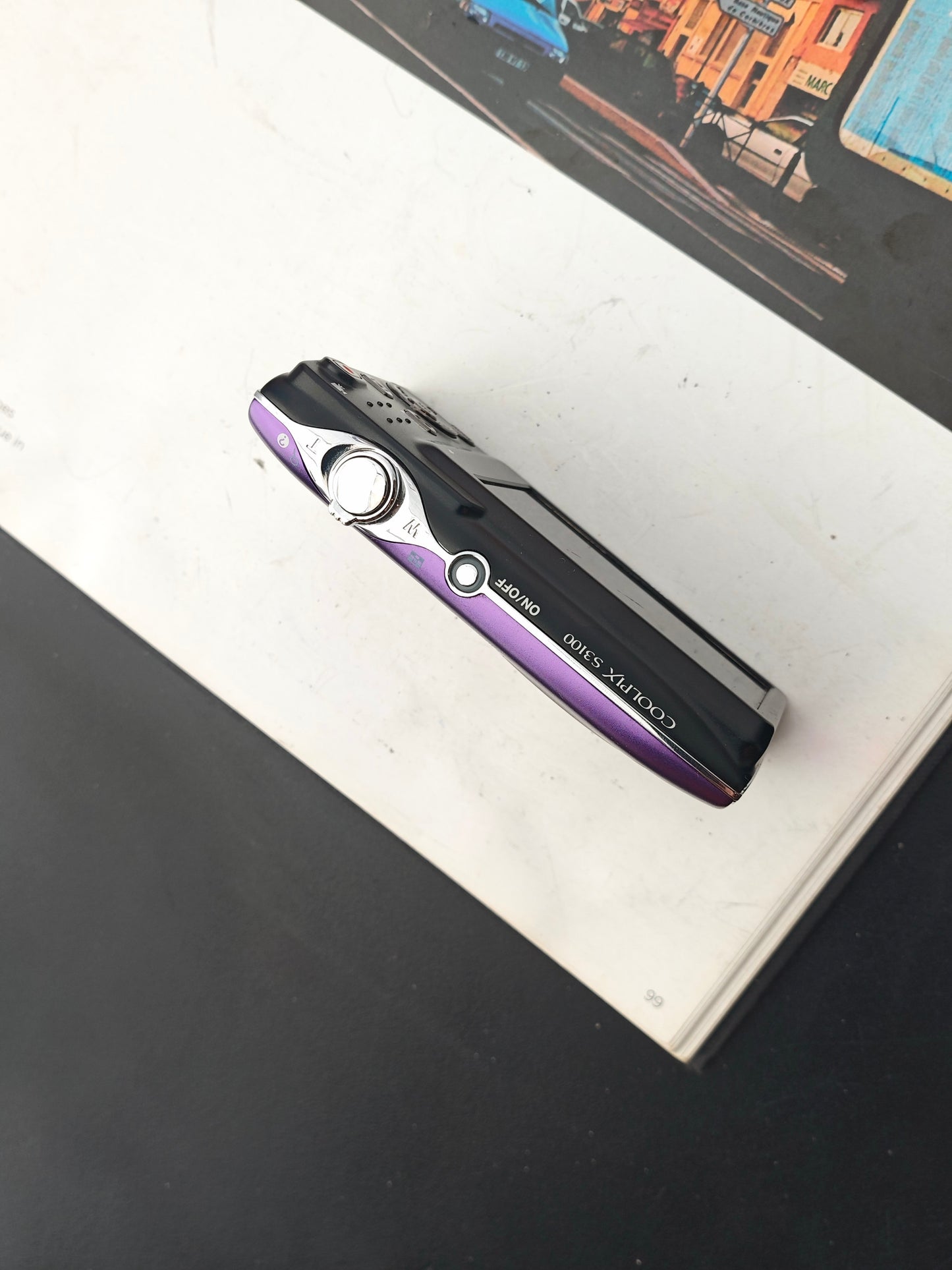 Used Nikon Coolpix S3100 purple Digital Camera