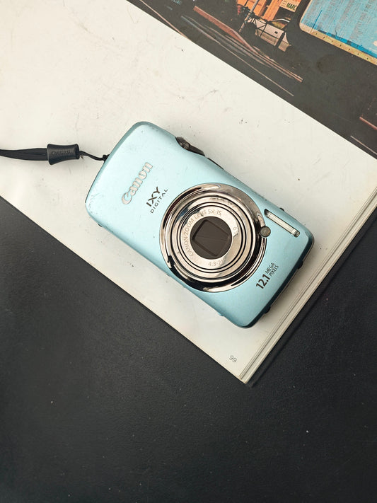 Used Canon IXY 930 IS blue Digital Camera
