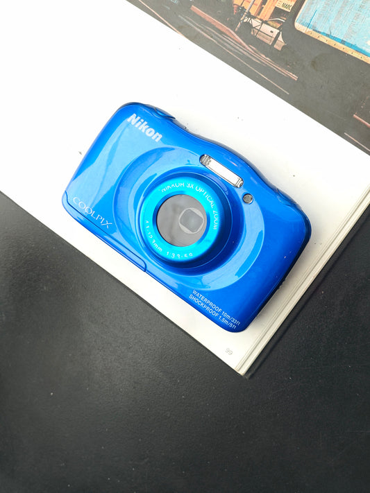 Used Nikon Coolpix S33 navy Digital Camera