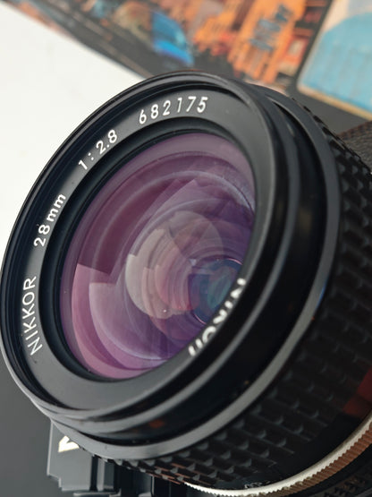 Nikon F3HP with Nikon Nikkor 28mm F2.8 Ai-S