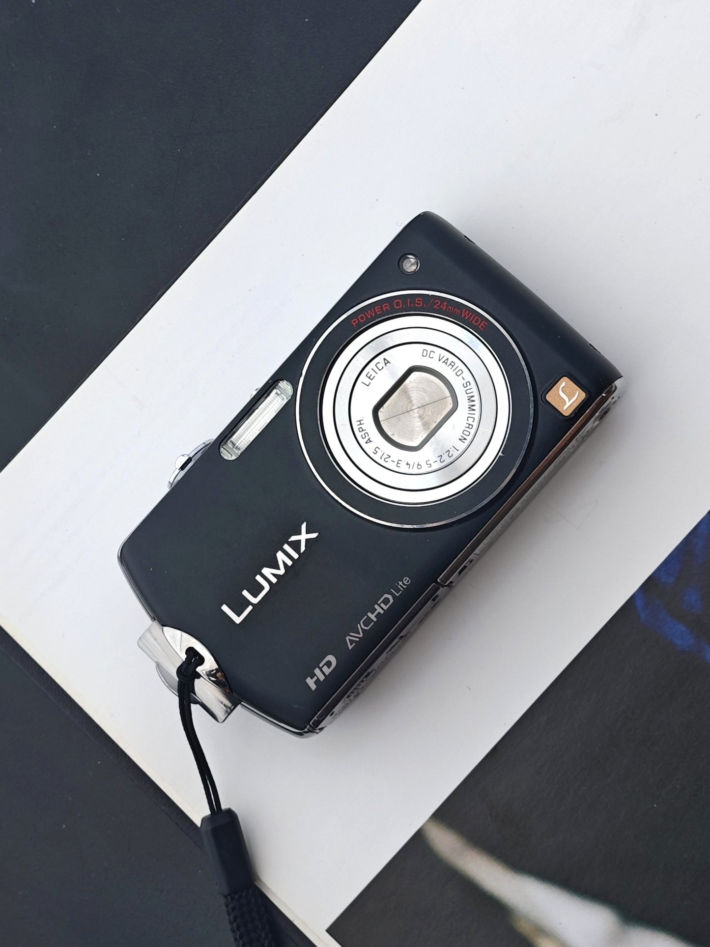Used Panasonic Lumix DMC-FX70 black Digital Camera [JPN only, No charger]