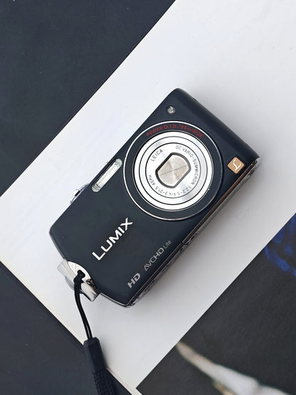 Used Panasonic Lumix DMC-FX70 black Digital Camera [JPN only, No charger]