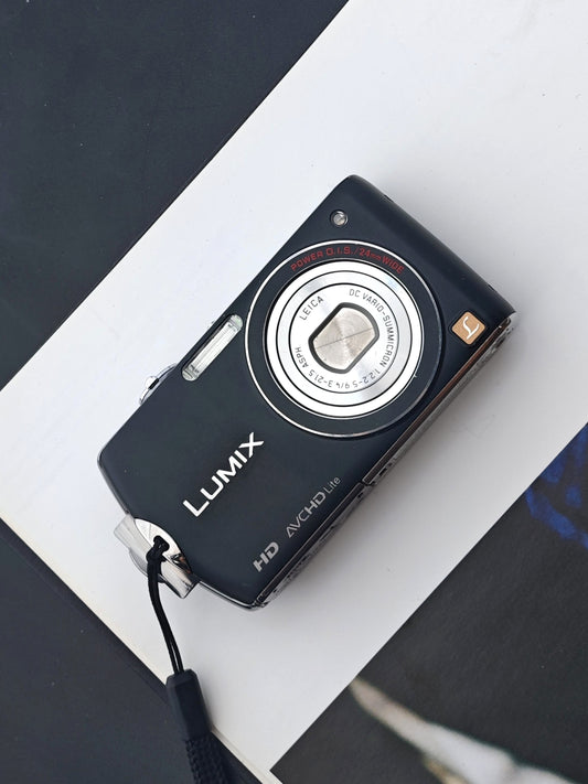 Used Panasonic Lumix DMC-FX70 black Digital Camera [JPN only, No charger]
