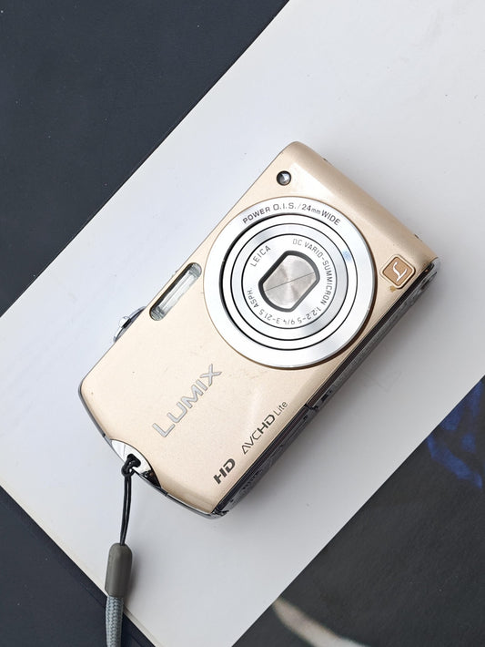 Used Panasonic Lumix DMC-FX70 gold Digital Camera [JPN only, No charger]