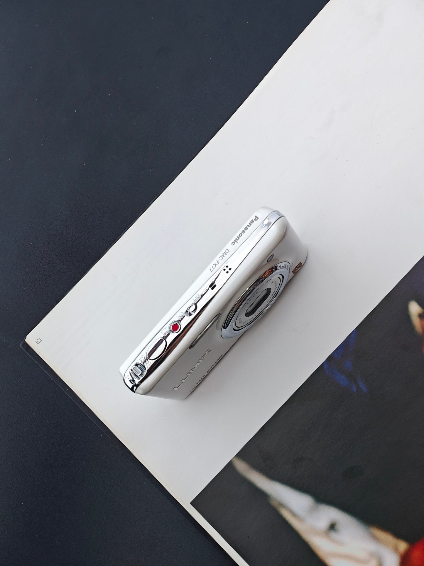 Used Panasonic Lumix DMC-FX77 white Digital Camera [JPN only, No charger]