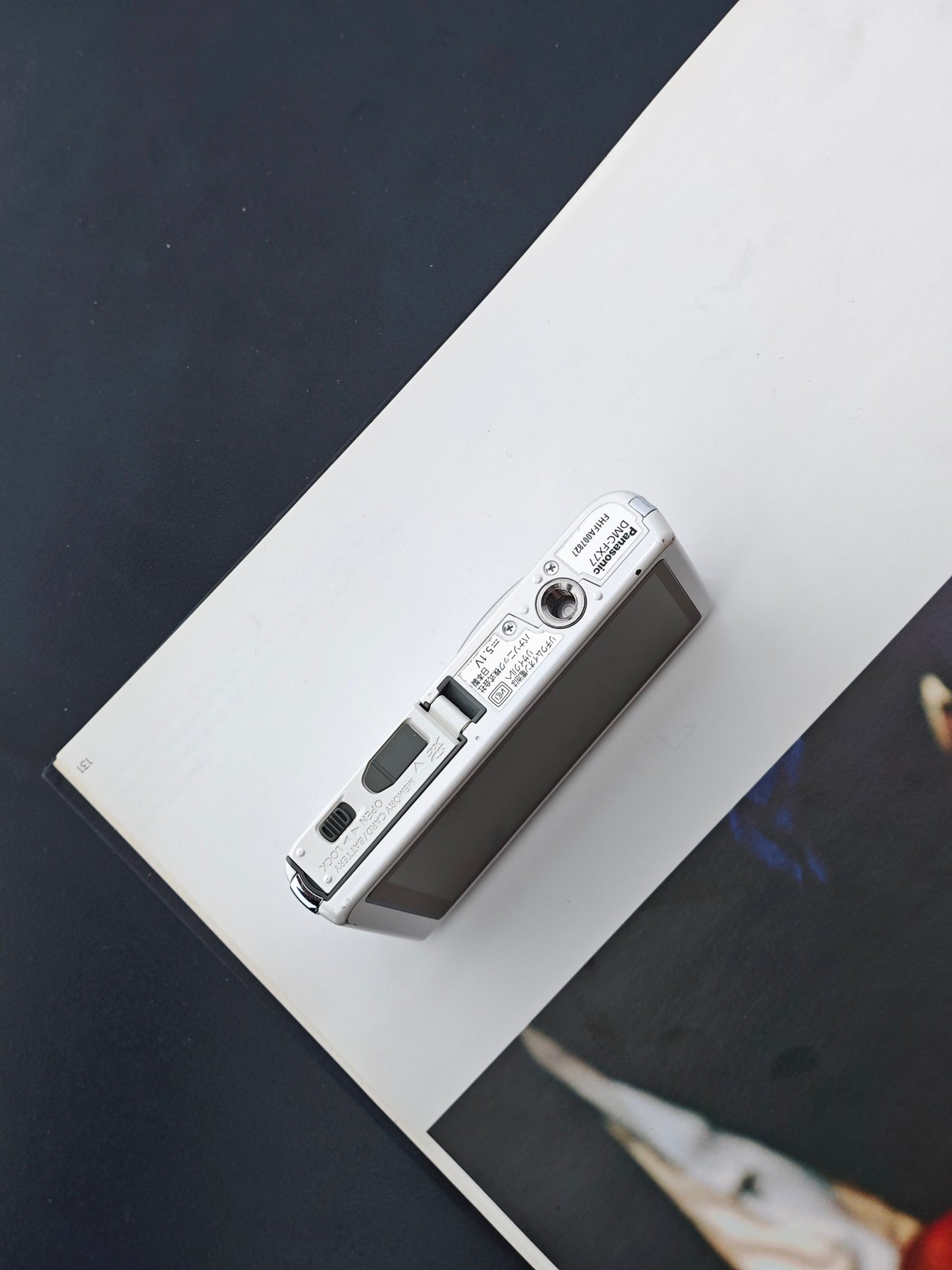 Used Panasonic Lumix DMC-FX77 white Digital Camera [JPN only, No charger]