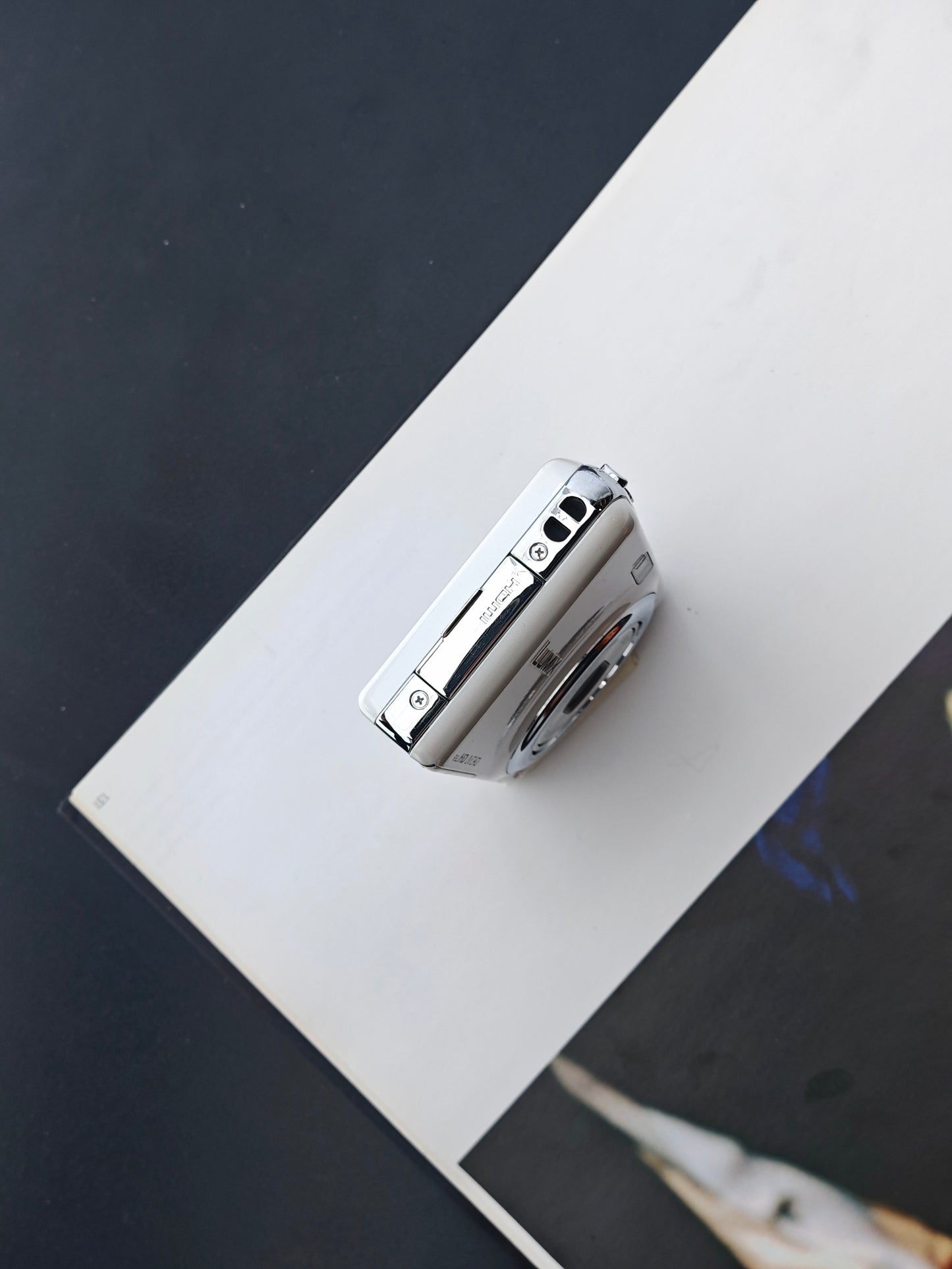 Used Panasonic Lumix DMC-FX77 white Digital Camera [JPN only, No charger]