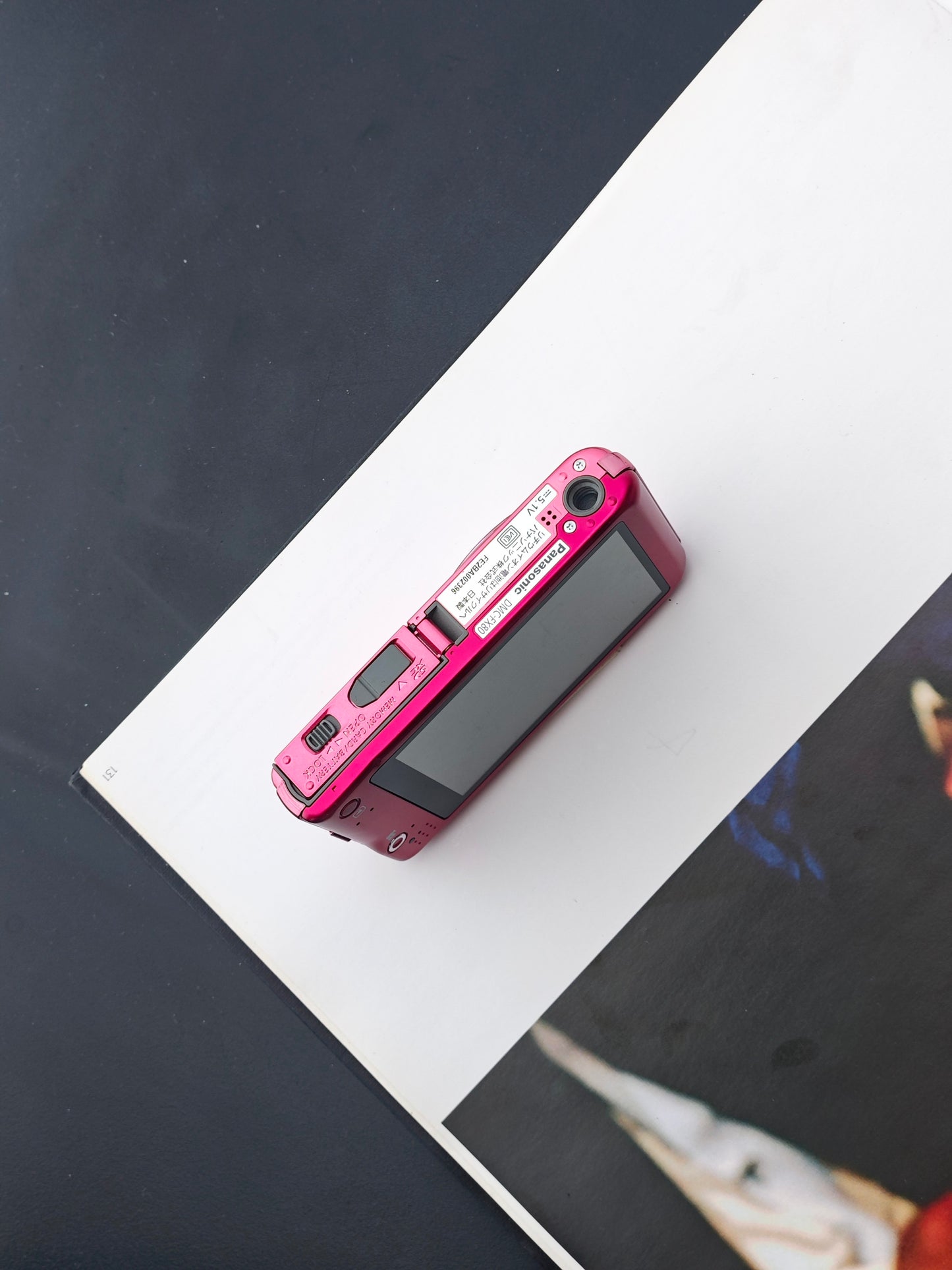 Used Panasonic Lumix DMC-FX80 pink Digital Camera [JPN only, No charger]